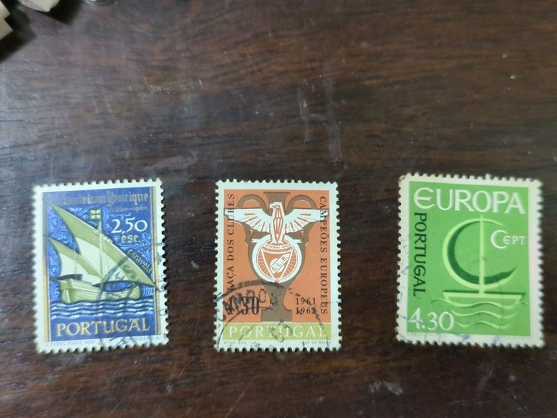 Used Portugal Postal Stamps