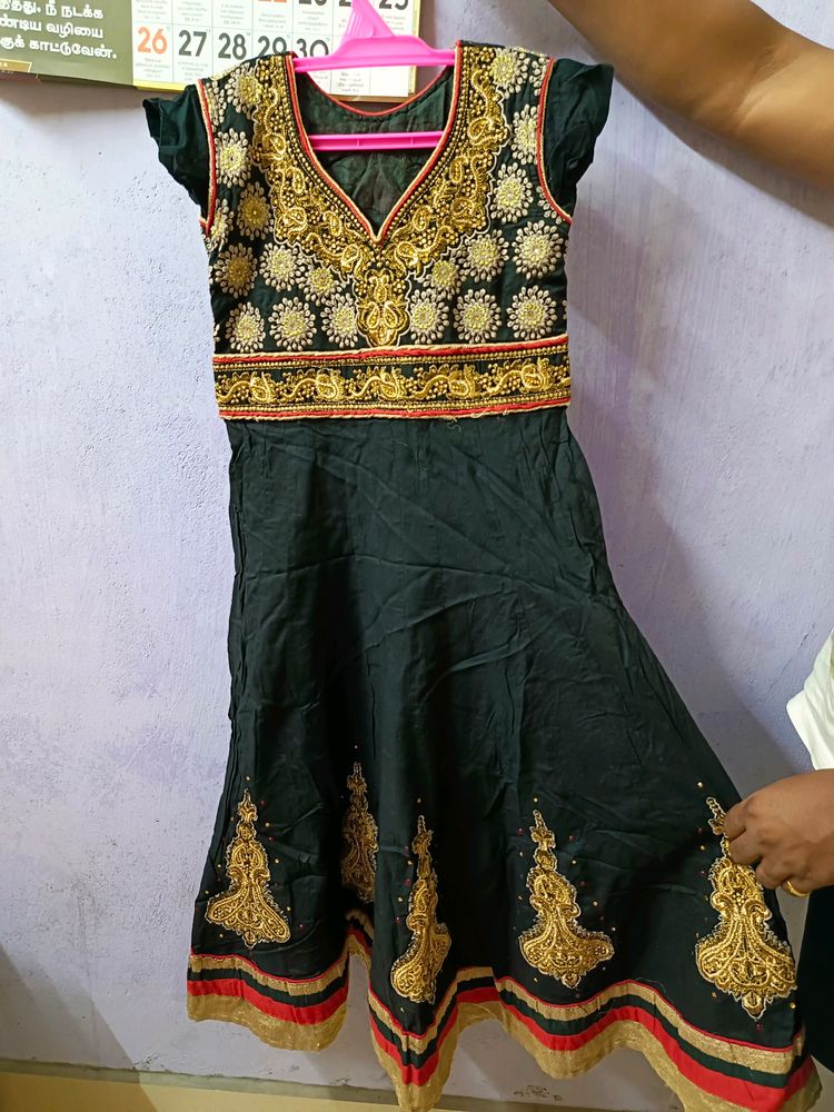 Black Anarkali Kurti Or Kurta