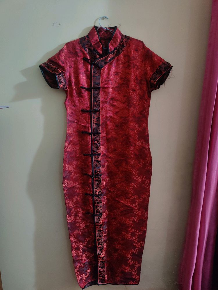 Red Cheongsam (Chinese Dress)