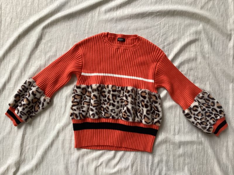 Animal Print Korean Cottagecore Top