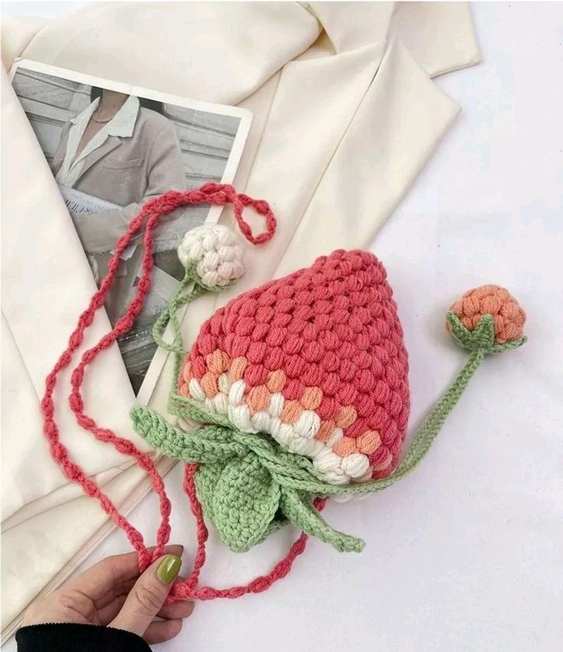 Crochet Strawberry 🍓 Bag