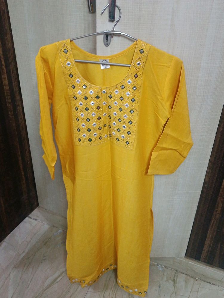 Mirror Work Kurta