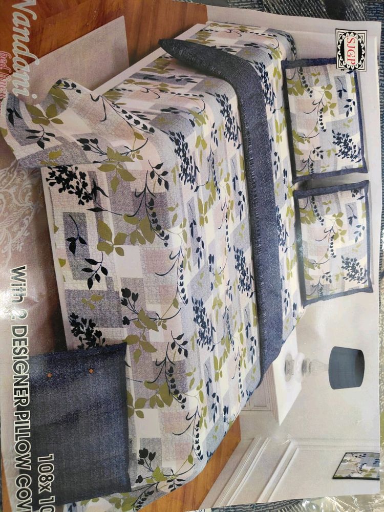 King Size Designer Bedsheet Pure Cotton