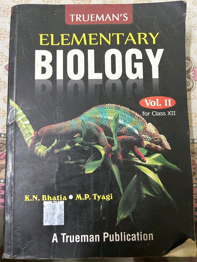 True Mans Elementary Biology Vol-2 For Class 12