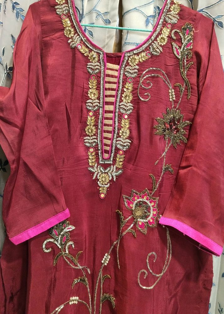 Antique Hand Work Embroidery Suit