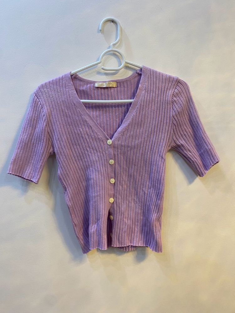 Cute Lavender Winter Top