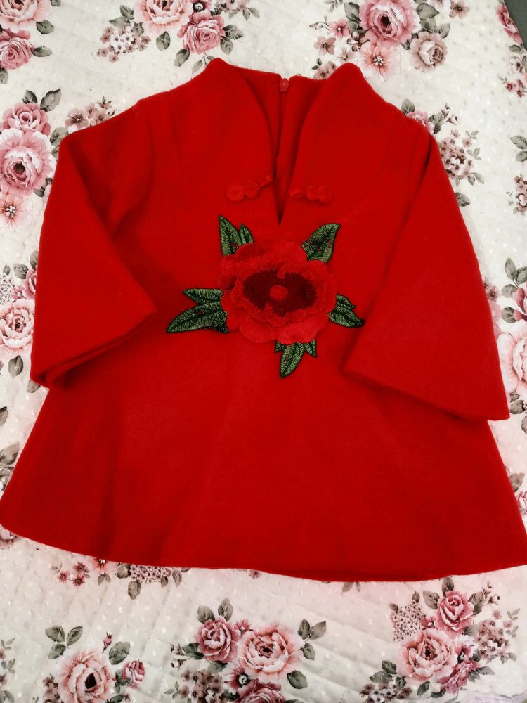 Imported Baby Girls' Kimono Winter Dress