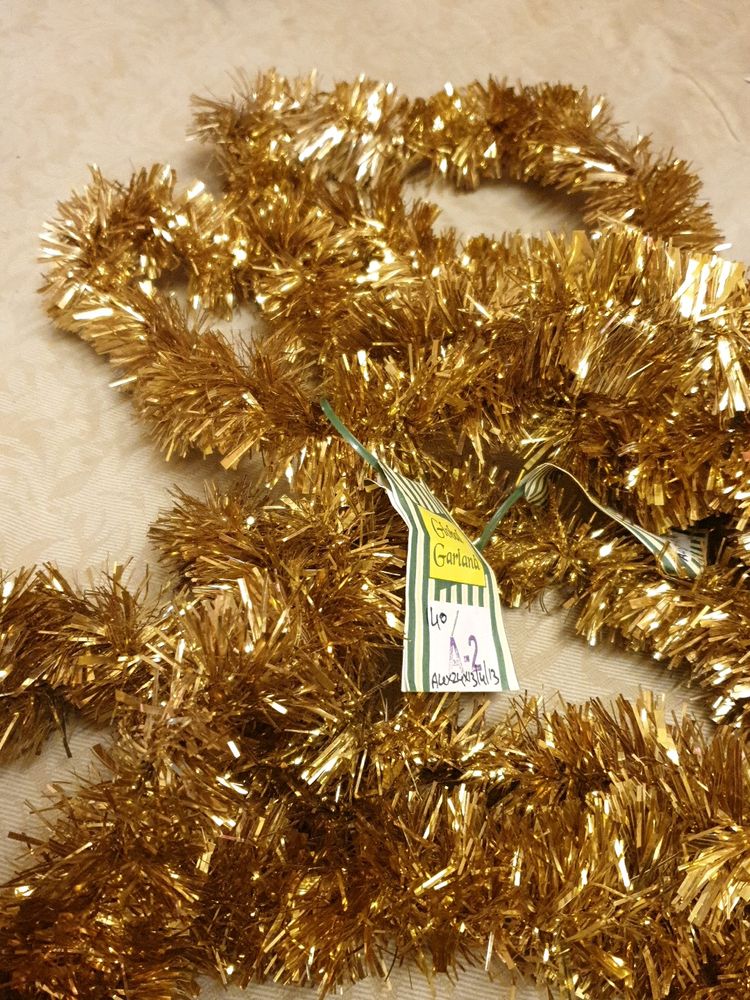 Golden Decorative Tinsel Streamer