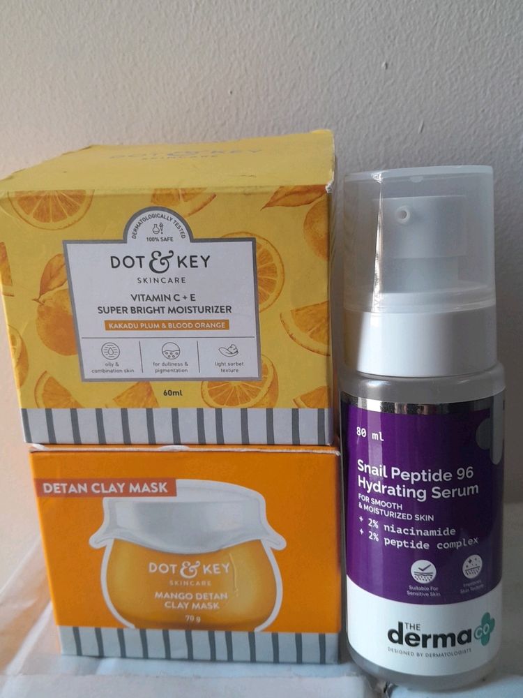 Dot And Key Moisturizer, D&K Mask , Snail Mucin