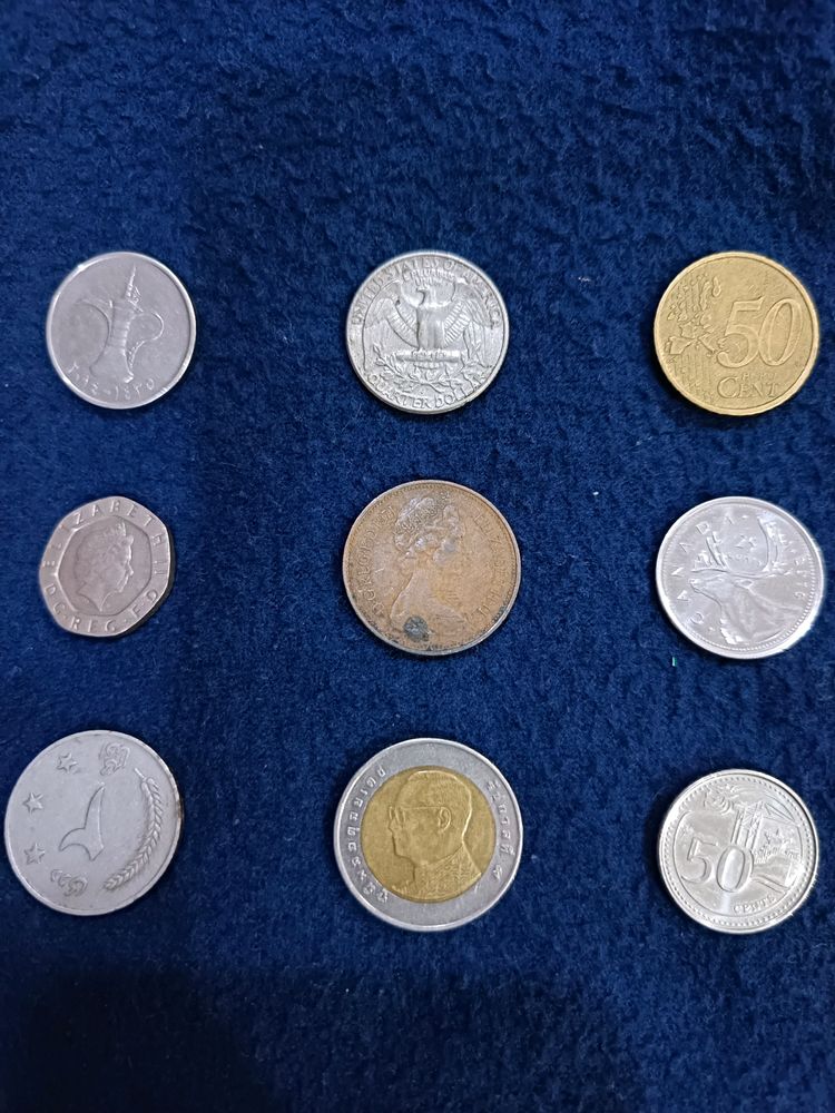 Mix Countries Foreigner Coins