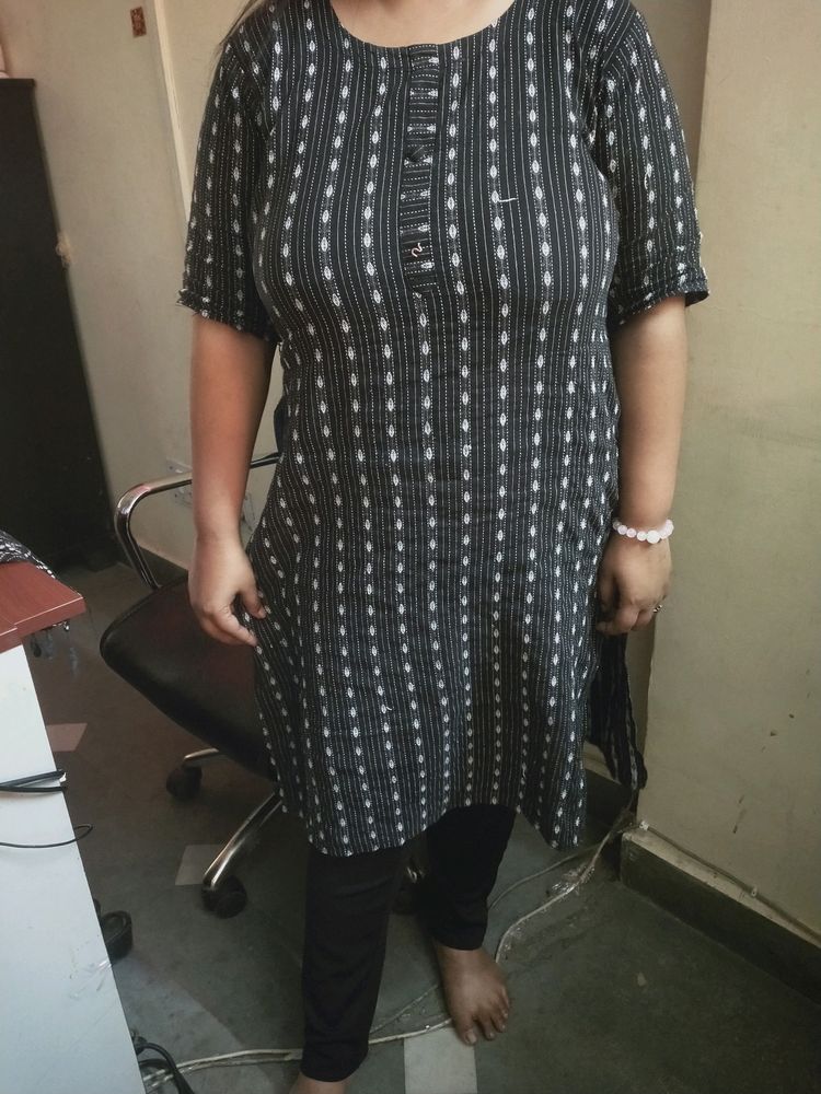 Black Dot Kurta