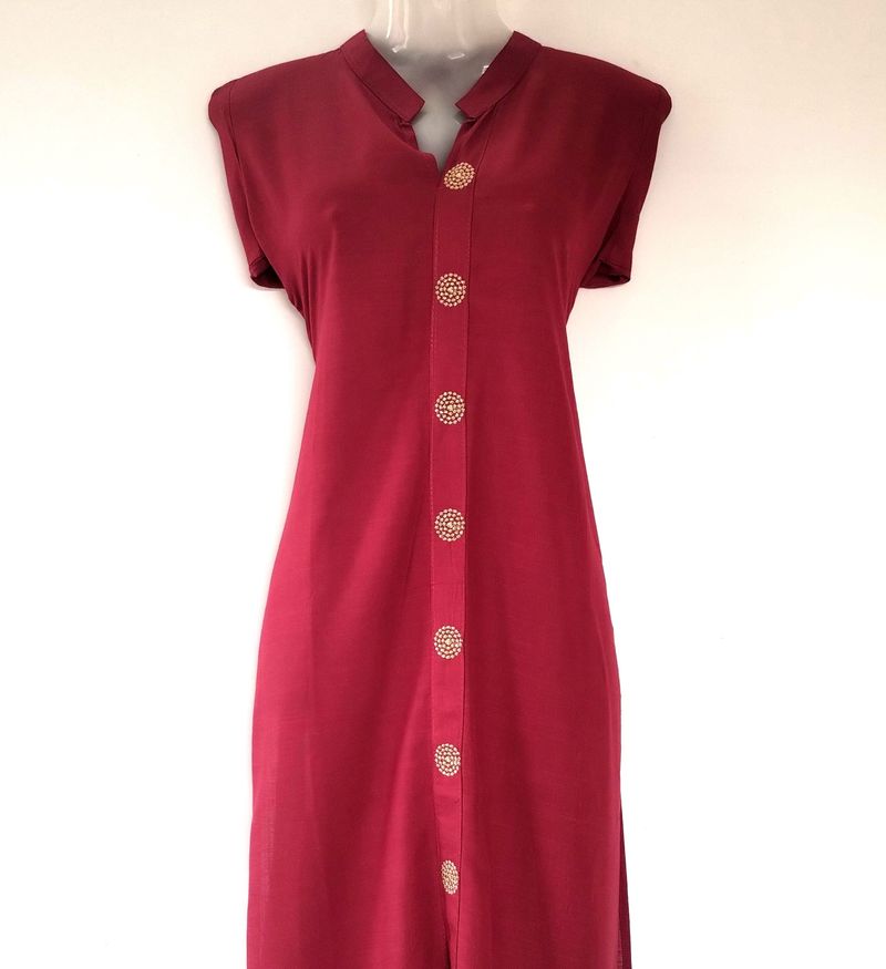 Reyon embroidery kurti