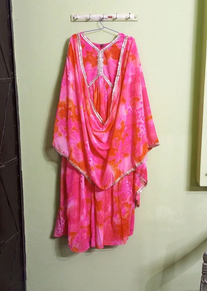 370 Fixed price beautiful Aaliya Cut Gown/ Dupatta
