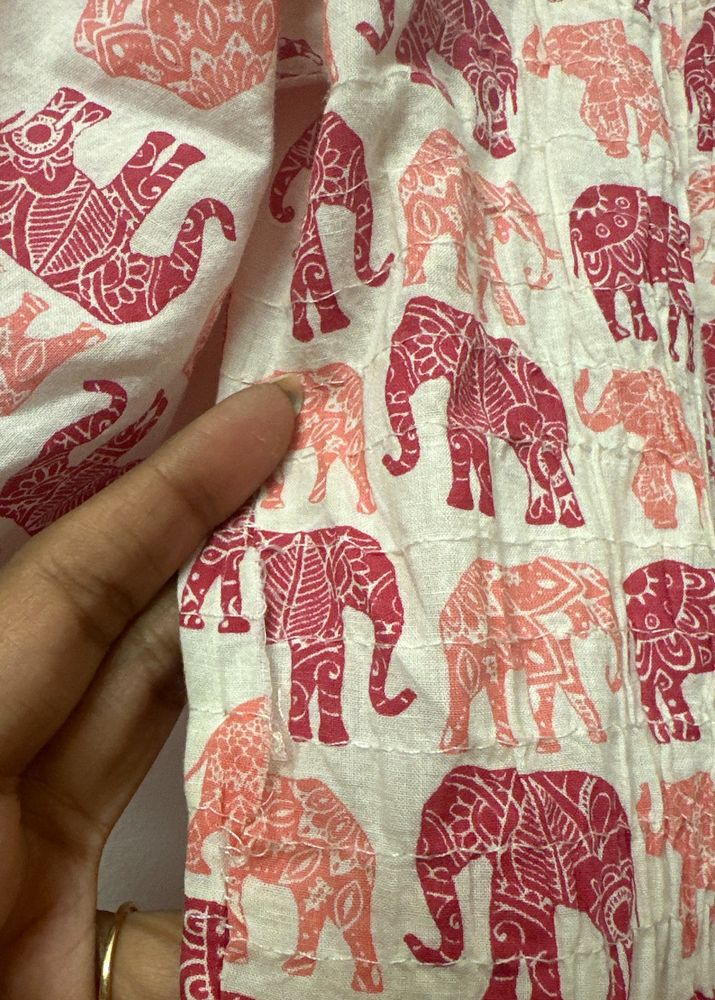 Elephant Printed Dress