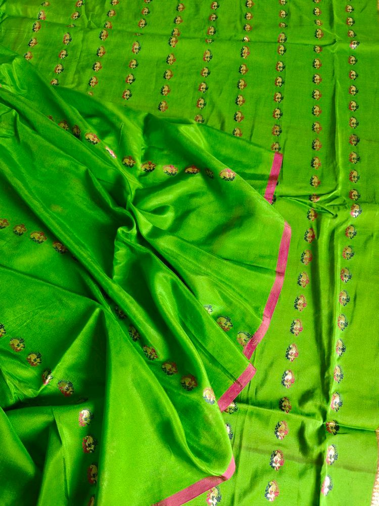 100% Pure Mysore Crepe Silk Saree