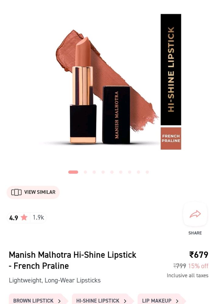 Manish Malhotra Hi Shine French Praline