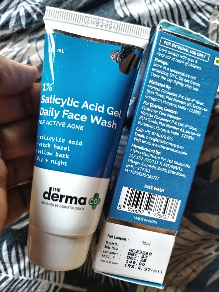 The Derm co. Salicylic Acid Face Wash