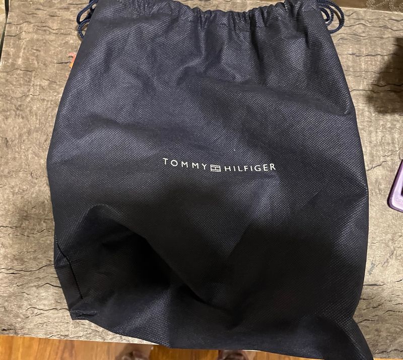 Tommy Hilfigher Drawstring Bag Navy Blue