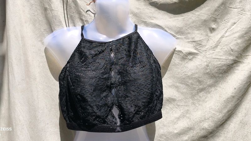 I. BLACK SEXY NET BRALETTE