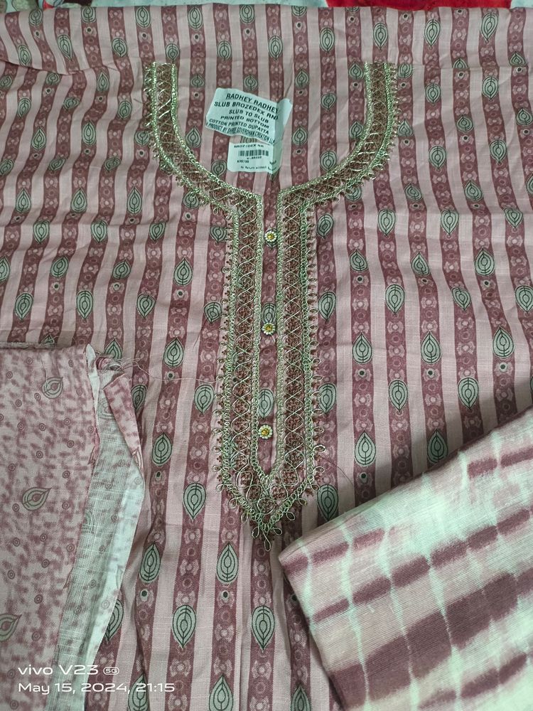 Cotton Unstitched Suit