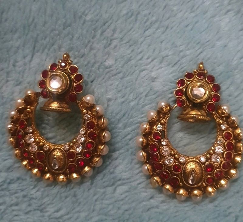 Alloy Minakari  Earings