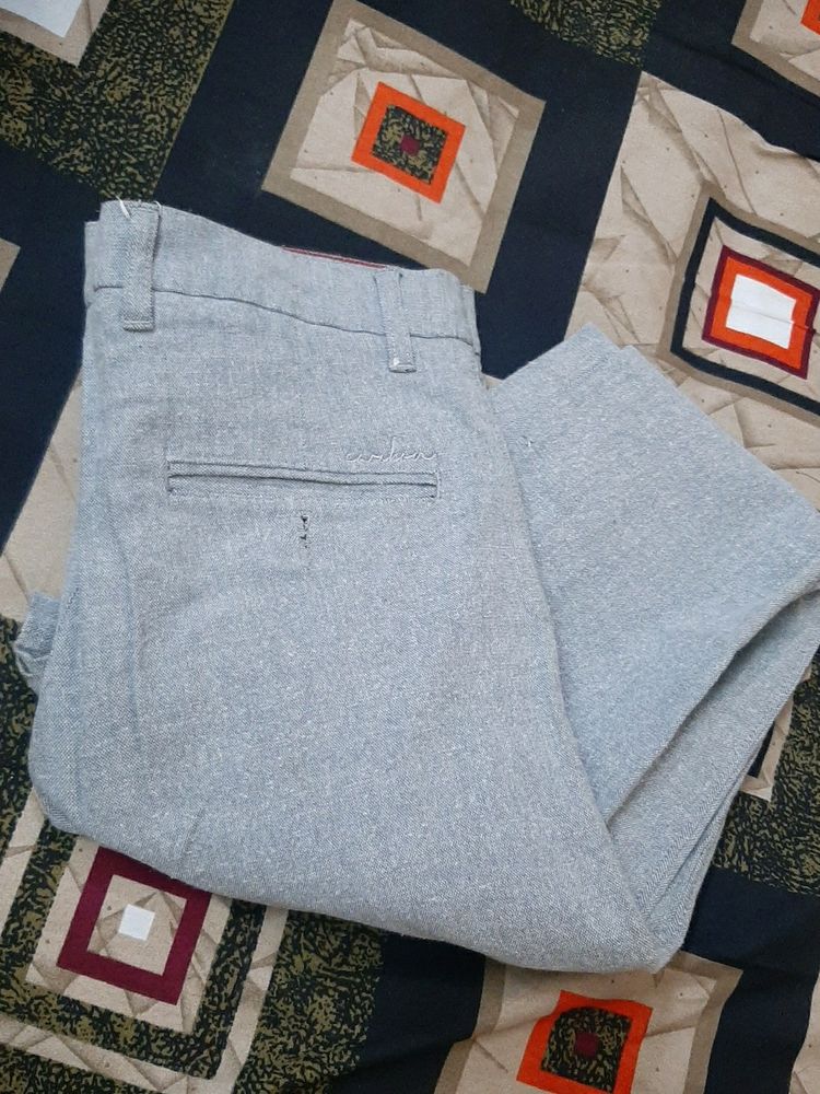 White Grey Formal Pant Size 32