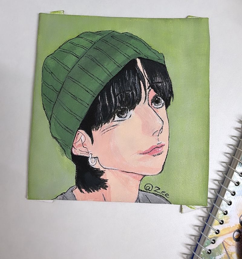 BTS 💜 Jungkook Cartoon Art ( Hand Made )