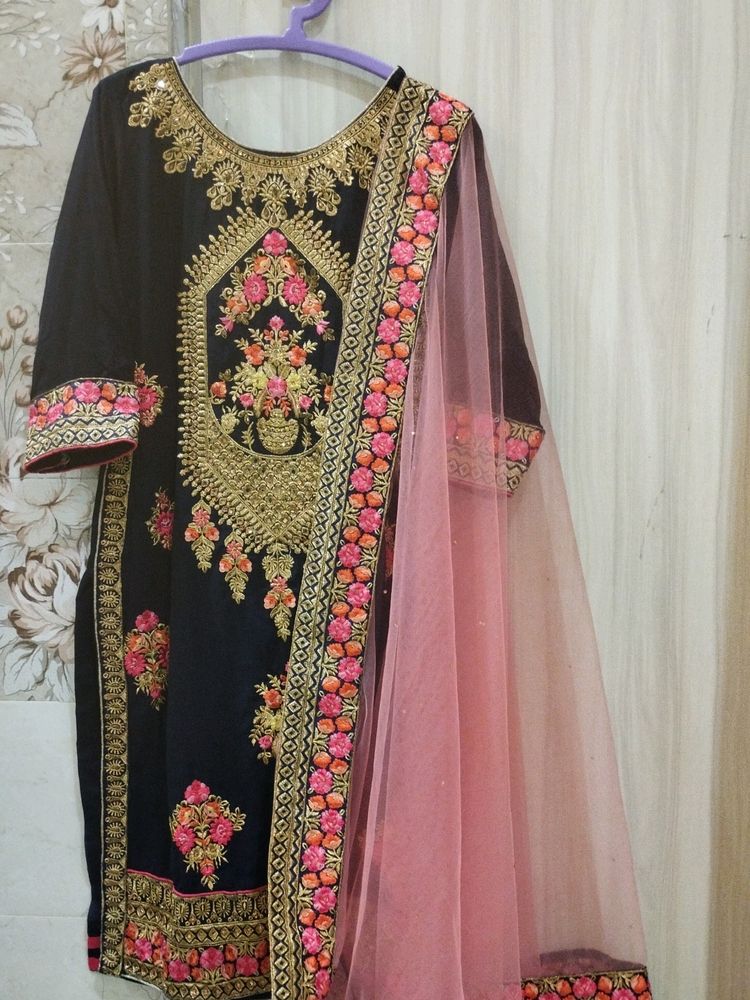 New Embroidered Sharara Set