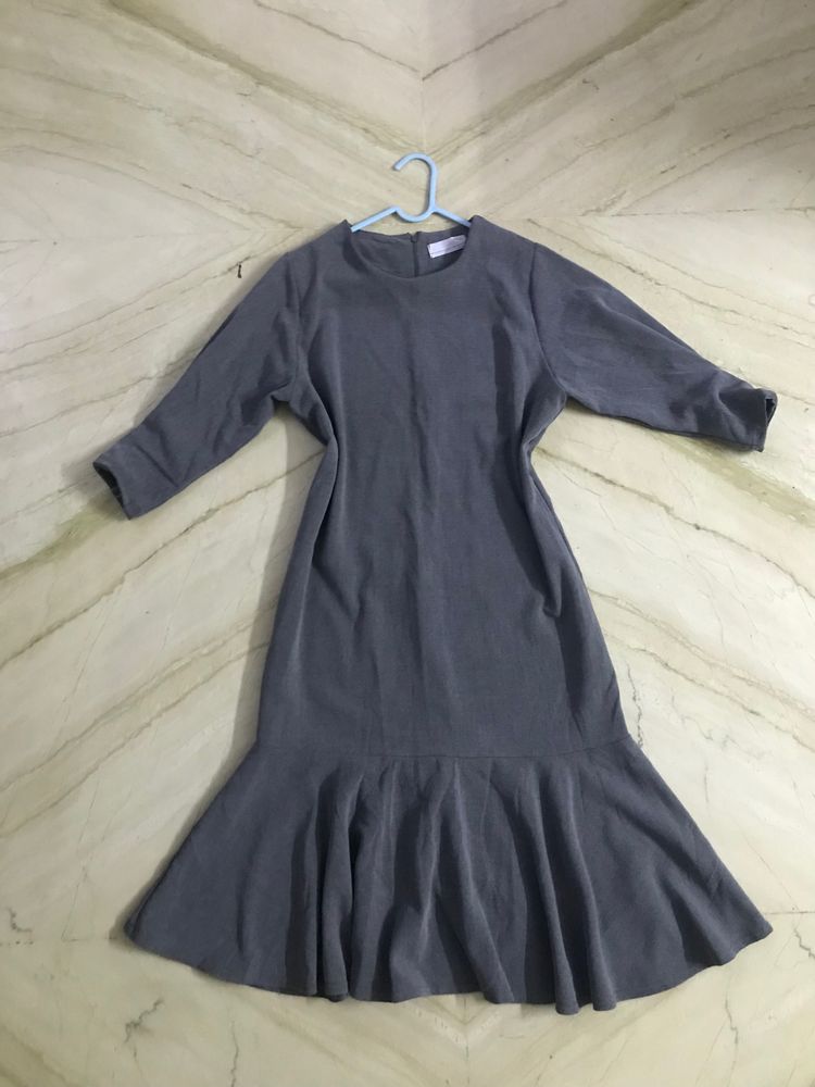 Korean Dress in Grey Size M