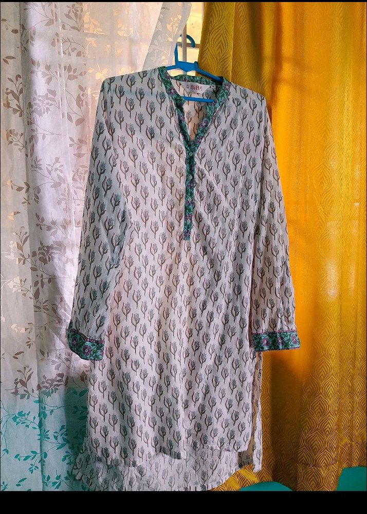 Biba  High Low Cotton Kurta