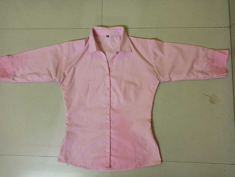 Pink Formal shirt For womens