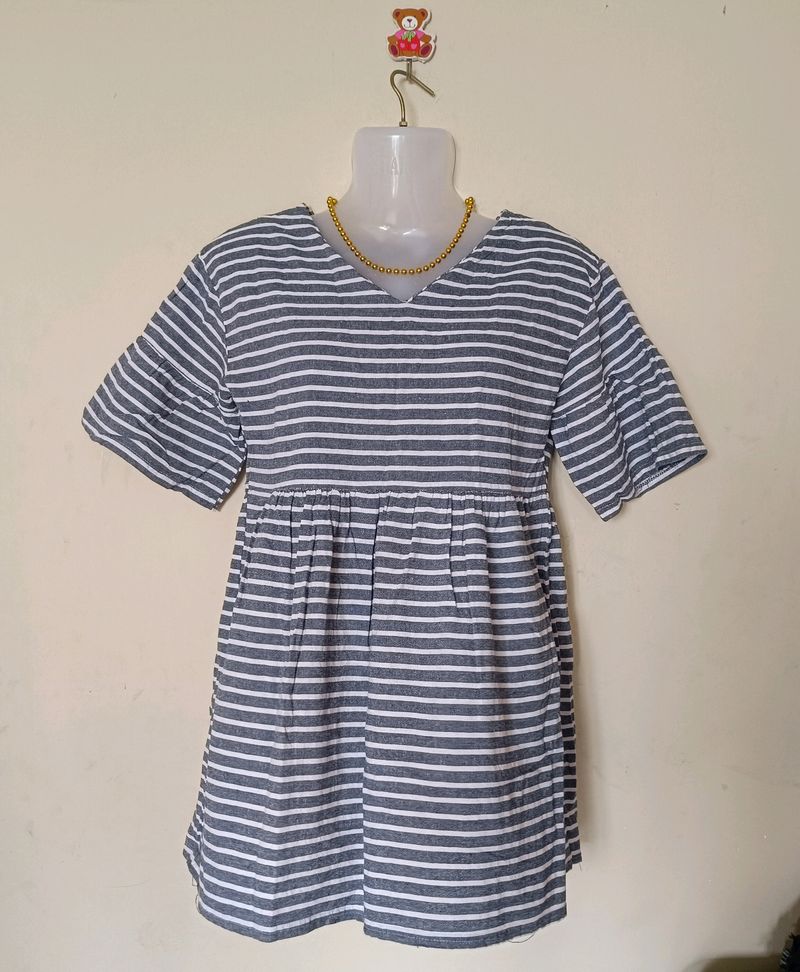 Stripe Dress For Adults