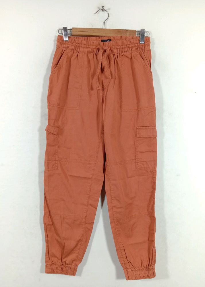 Orange Casual Joggers (Women's)