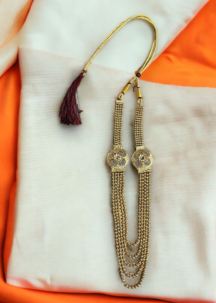 Long golden jewellery set