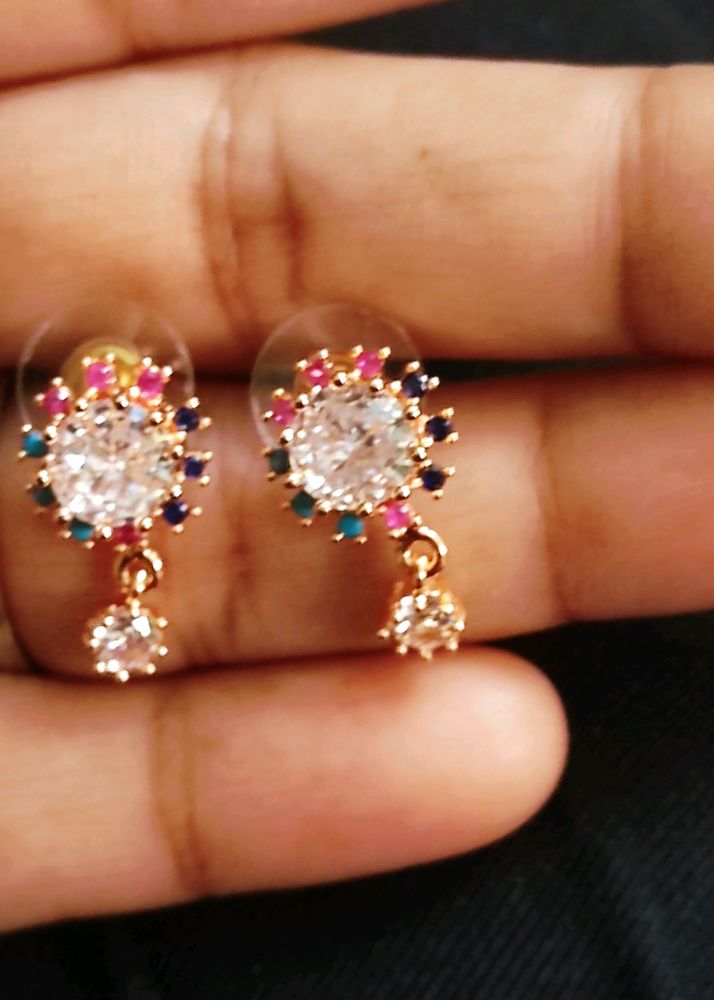 Press Fit Diamond Earring