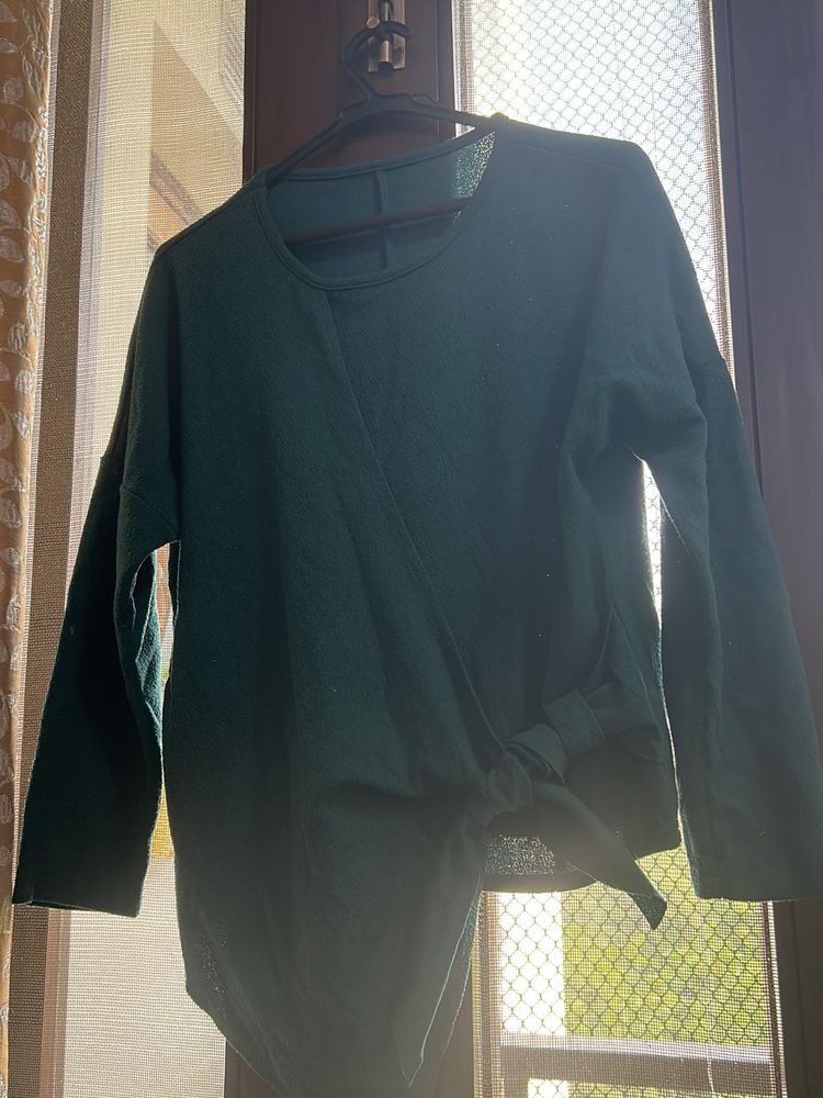 Dark Green Winter Top From Hongkong