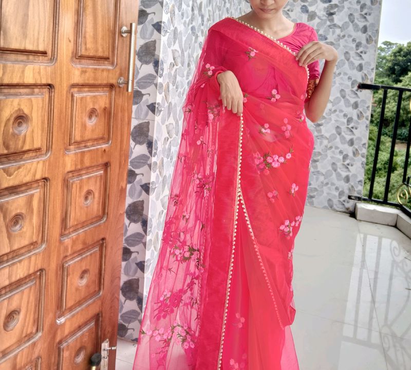 Saree With Blouse Piece