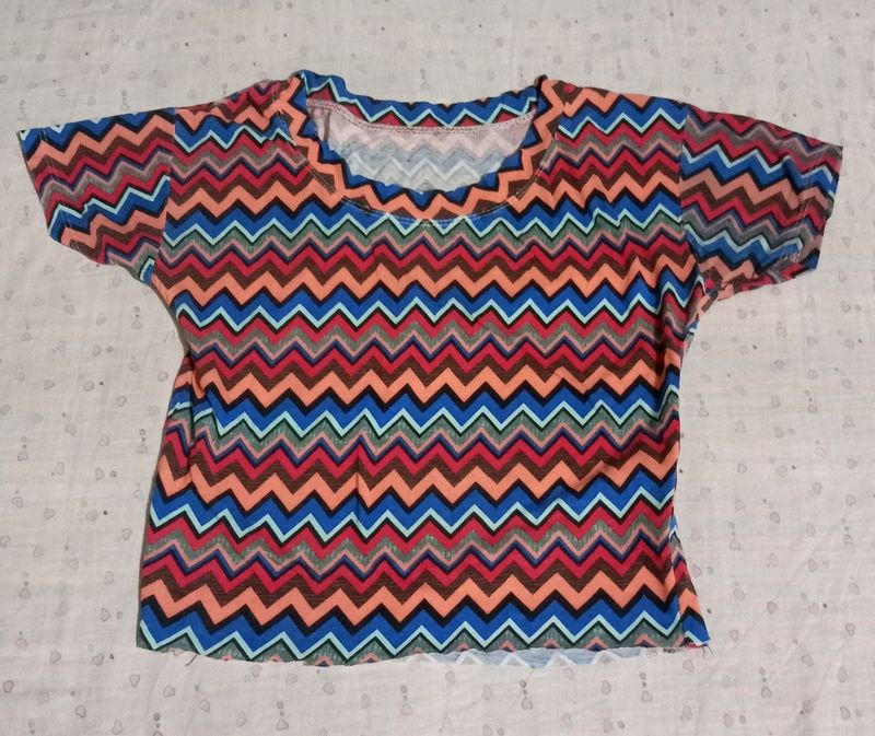 Multicolour Crop Top