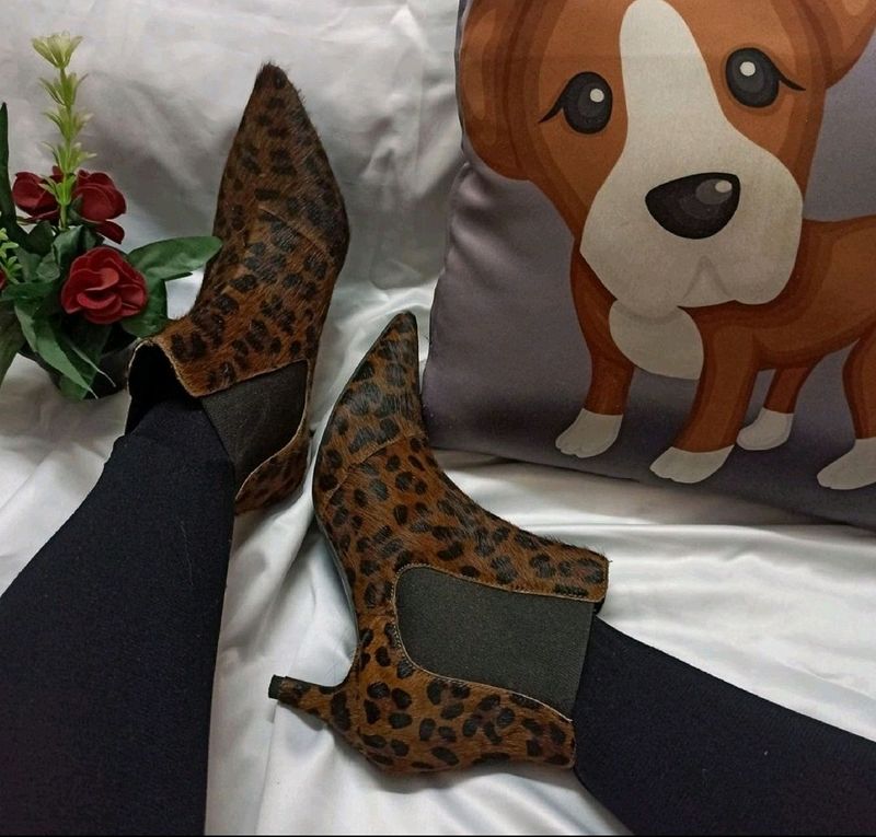 Leopard Print Boots