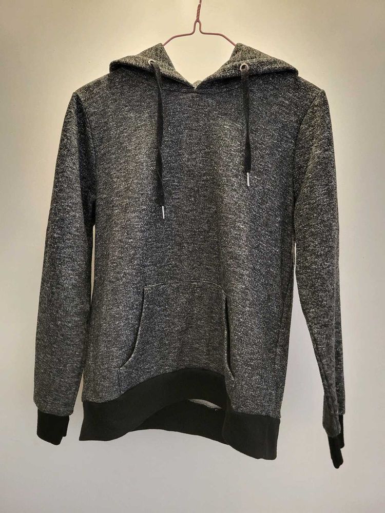 Grey Striaght Hoodie