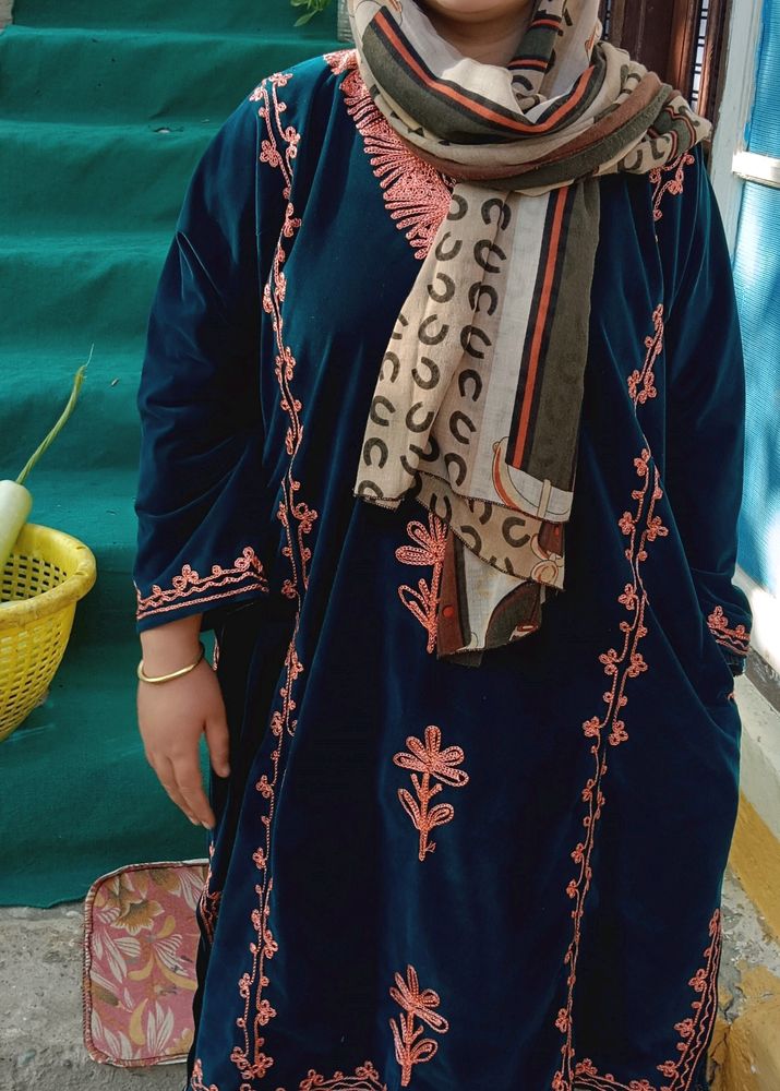 Kashmiri Tilla Work Pheran Kurta