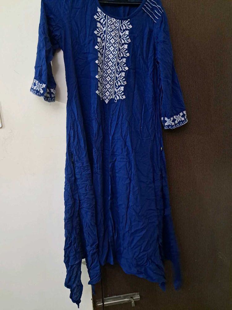 Navy Blue Kurta