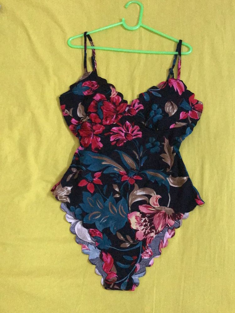 Stretchy Floral Bodysuit Bust 34-36