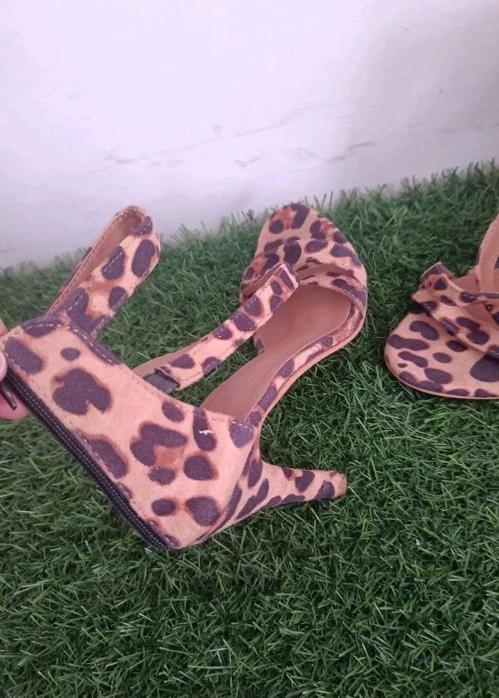 Leopard Print Pencil Heel