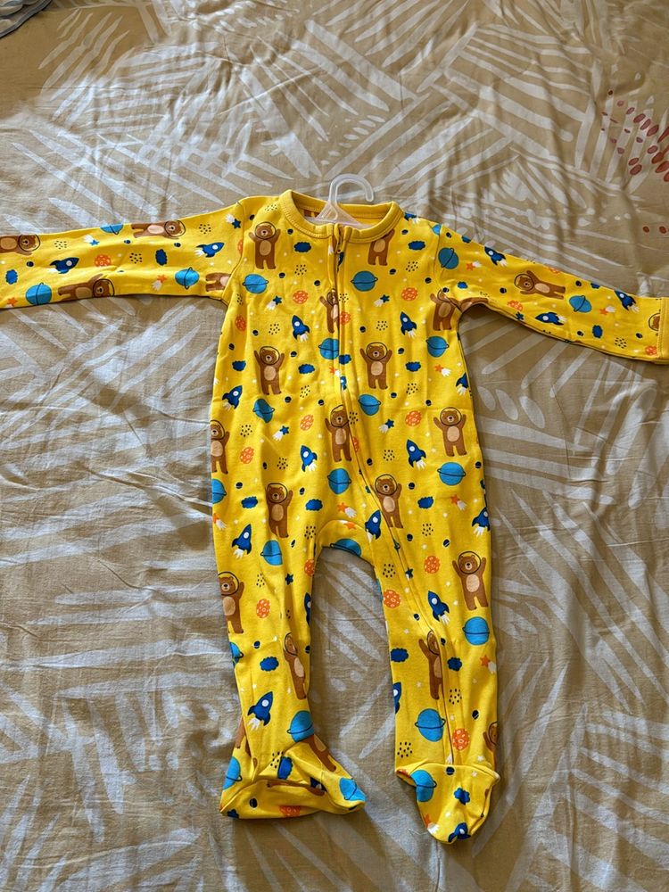 Babyhug Yellow Night Suit