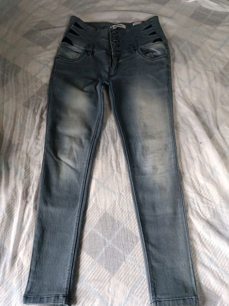 Grey Wash Jean