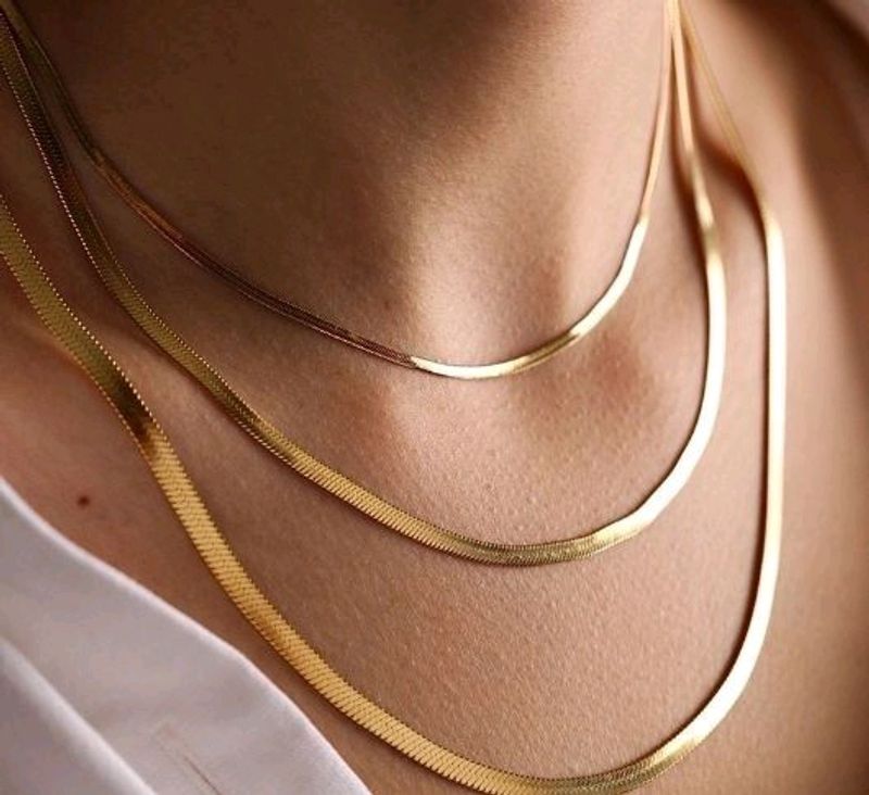 3 Layer Snake Chain Necklace