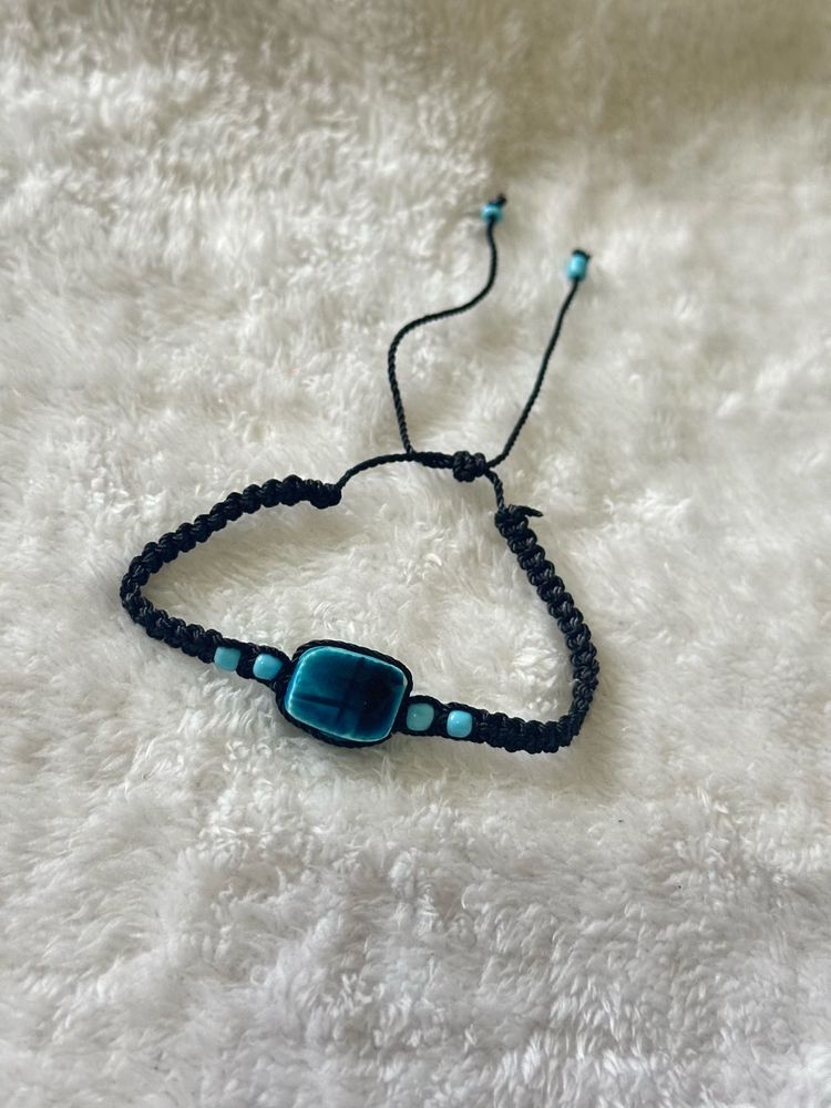 Blue Stone Hand Bracelet