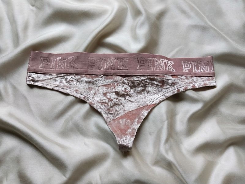 pink victoria secret thong