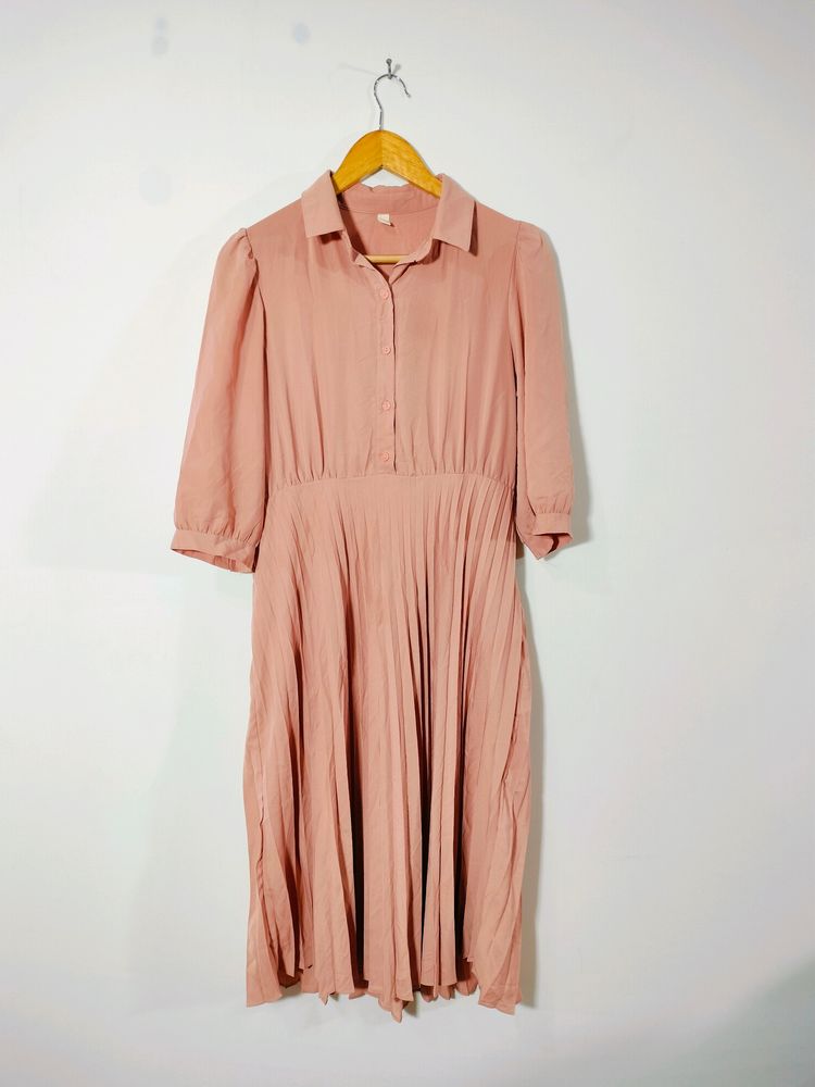 Peach Casual Dresses (Women's)